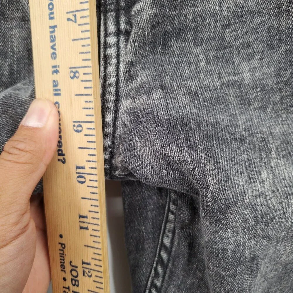Calvin Klein Slim Denim Pants Jeans Men Size 34 X 32 Gray Acid Wash Cotton